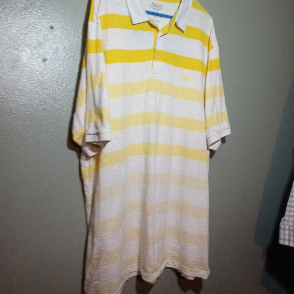 Ralph Lauren , The Coastland Wash, Striped Coastal Polo Yellows, XXL, Rad